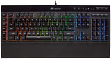 Corsair K55 RGB Gaming Keyboard - Quiet & Satisfying LED Backlit Keys - Media Controls - Wrist Rest Included – Onboard Macro Recording