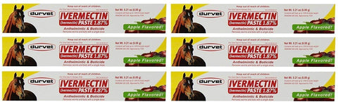 Ivermectin Paste Dewormer - 6.08g dose @ 1.87% Apple Flavor