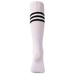 saounisi Unisex Tube Socks Stripe,2 Pairs Knee High Football Soccer Volleyball Baseball Cheerleading Team Socks