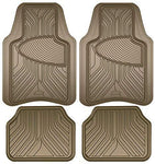 Custom Accessories Armor All 78842 4-Piece Tan All Season Rubber Floor Mat