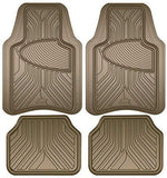 Custom Accessories Armor All 78842 4-Piece Tan All Season Rubber Floor Mat