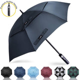 Prospo Golf Umbrella 62/68 inch Large Heavy Duty Automatic Open Windproof Double Canopy Oversized Stick Vented Umbrellas