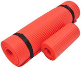 BalanceFrom GoYoga+ All-Purpose 1/2-Inch Extra Thick High Density Anti-Tear Exercise Yoga Mat and Knee Pad with Carrying Strap