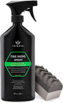 TriNova Tire Shine Gallon Size - Leaves Brilliant Wet Looking Shine, Perfect for Detailer. Best Dressing for Slick Finish on Tires, Rubber, Wheels. Bulk gal 128oz