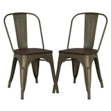 Poly and Bark Trattoria Side Chair in Black (Set of 4)