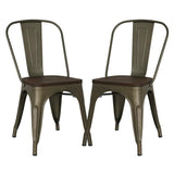 Poly and Bark Trattoria Side Chair in Black (Set of 4)