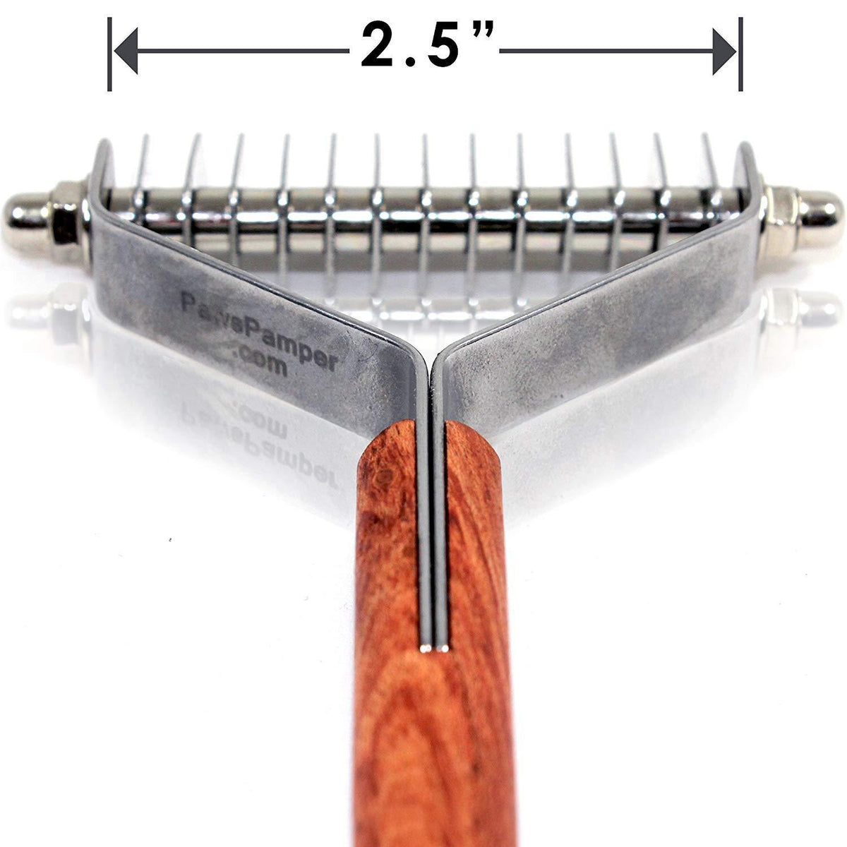 PawsPamper Extra Wide Undercoat Rake for Medium to Large Dogs, Cats ...