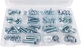 T.K.Excellent Hex Bolts M6 M8 M10 and Hex Nuts and Washers Set Kit,128 Pcs