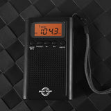 Pocket Radio, Digital AM/FM Radio with Clear Speaker, LCD Screen, Alarm Clock, and Stereo Mode