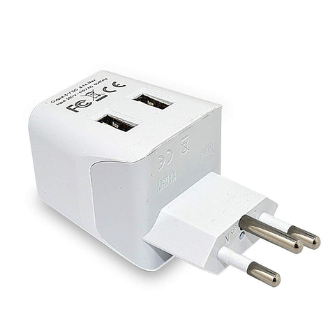 Ceptics CTU-16 USA to Australia, New Zealand, China Travel Adapter Plug with Dual USB - Type I - Dual Inputs - Ultra Compact