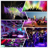 Disco Lights, JELEGANT Dj Light LED Stage Light Party Lights Disco Ball Strobe Light Crystal Magic Ball Lights Sound Activated Strobe Light for Wedding Party KTV Club Pub Show Nightclub Karaoke