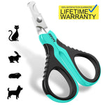 Updated 2019 Version Cat Nail Clippers and Trimmer - Professional Pet Nail Clippers and Claw Trimmer – Best Cat Claw Clippers for Bunny Rabbit Puppy Kitten Ferret Kitty and Small Animals - Sharp, Safe