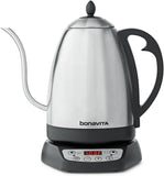 Bonavita 1.7L Variable Temperature Control Kettle, 1.7 Liters, Silver & Black