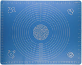 Silicone All-Purpose Baking Mat with Measurements | Non-Stick Pasty Mat for rolling dough | BPA-Free | Heat Resistant | Easy To Clean | Large Size (20” x 16”)