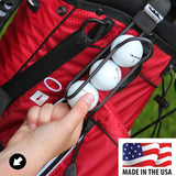 Golf Ball Holder - Pro with Quick-Draw Release (Black)