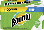 Bounty Select-A-Size Paper Towels, White, 12 Super Rolls = 22 Regular Rolls (Packaging May Vary)