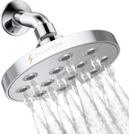 SparkPod Shower Head - High Pressure Rain - Luxury Modern Chrome Look - Easy Tool Free Installation - The Perfect Adjustable Replacement For Your Bathroom Shower Heads