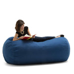 Big Joe 0002655 Media Lounger Foam Filled Bean Bag Chair, Black Lenox