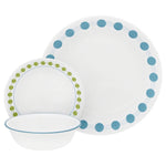 Corelle Winter Frost White Dinnerware Set  with lids (20-Piece, Service for 4)