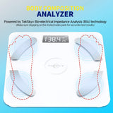TekSky Smart Body Fat Scale, Wireless Body Composition Monitor with Bluetooth iOS and Android App - Body Fat, Water, Muscle, BMI Analyzer - Max 400 lbs