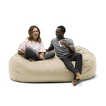 Big Joe 0002655 Media Lounger Foam Filled Bean Bag Chair, Black Lenox