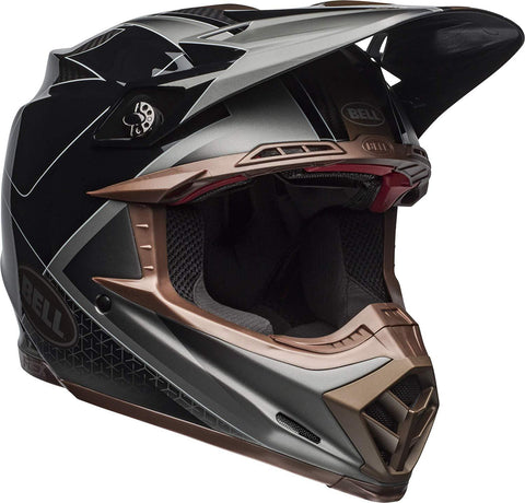 Bell Moto-9 Flex Off-Road Motorcycle Helmet (Hound Matte/Gloss Black/Bronze, Medium)