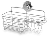 BINO SMARTSUCTION Rust Proof Stainless Steel Shower Caddy, Combo Basket