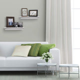 Kloveyleaf Floating Shelves Set of 2 Modern Style Shelves for Bedroom, Kitchen, or Bath, Includes Wall Mounting Hardware (White)