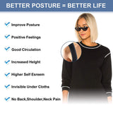 Posture Corrector for Men and Women – Effective Comfortable Adjustable Back Straightener- Upper Back Brace For Clavicle Support and Providing Pain Relife from Neck Shoulder (FDA Approved )