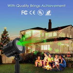 Christmas Laser Lights, Projector for Outdoor Garden Decorations - Waterproof & Timer Preset, Red & Green Slide Show in Lawn, Landscape, Holiday Party and Houses by Proteove