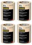 Scotch Contractor Grade Masking Tape, 0.94 inches x 60.1 yards (360 yards total), 2020, 6 Rolls