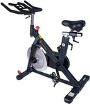 Sunny Health & Fitness Magnetic Belt Drive Indoor Cycling Bike with 44 lb Flywheel and Large Device Holder