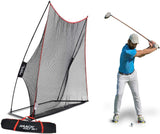 Rukket 10x7ft Haack Golf Net | Practice Driving Indoor and Outdoor | Golfing at Home Swing Training Aids | by SEC Coach Chris Haack