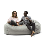 Big Joe 0002655 Media Lounger Foam Filled Bean Bag Chair, Black Lenox