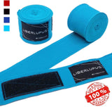 Liberlupus Boxing Hand Wraps for Men & Women, 120 & 180 Inches Wraps for Boxing Gloves, Handwraps with Hand & Wrist Support for Boxing Kickboxing Muay Thai MMA