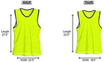 Unlimited Potential Nylon Mesh Scrimmage Team Practice Vests Pinnies Jerseys Bibs for Children Youth Sports Basketball, Soccer, Football, Volleyball (Pack of 12)