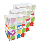 Clean Cubes 13 Gallon Disposable Trash Cans & Recycling Bins, 3 Pack (White)