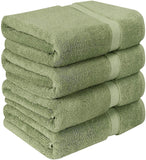 Utopia Towels Premium Bath Towels (Pack of 4, 27 x 54) 100% Ring-Spun Cotton Towel Set for Hotel and Spa, Maximum Softness and Highly Absorbent (Grey)