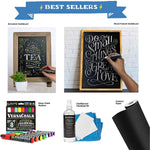 VersaChalk Washable Wine Glass Markers- 7 Vibrant Erasable Colors to Write on Party Cups, Drink Glasses, Beer Mugs, Clear Plastic Jars, Windows, and Mirrors
