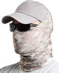 Aqua Design Fishing Hunting Masks Neck Gaiters for Men and Youth: UPF 50+ Sun Mask Protection: Camo Half Face Cover Balaclava Bandana