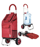 Trolley Dolly, Black Shopping Grocery Foldable Cart