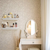 Kloveyleaf Floating Shelves Set of 2 Modern Style Shelves for Bedroom, Kitchen, or Bath, Includes Wall Mounting Hardware (White)