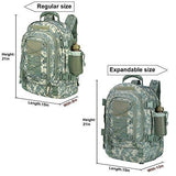 Outdoor 3 Day Expandable 40-64L Backpack Military Tactical Hiking Bug Out Bag