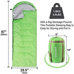 EMONIA Camping Sleeping Bag, 3 Season Waterproof Outdoor Hiking Backpacking Sleeping Bag Perfect for Traveling,Lightweight Portable Envelope Sleeping Bags