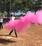 Gender Reveal Baseballs | Set of Premium Exploding Vibrant Pink and Blue Chalk | Extra-Powder Filled Baseballs | 2 Pack- 1 Pink 1 Blue for Gender Reveal Party!