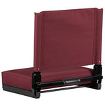 Flash Furniture Grandstand Comfort Seats by Flash with Ultra-Padded Seat in Black