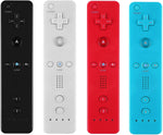 Yosikr Wireless Remote Controller for Wii Wii U - 4 Packs Pink+Red+Deep Blue+Blue