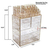 Sorbus Acrylic Cosmetic Makeup and Jewelry Storage Case Display-Spacious Design-for Bathroom, Dresser, Vanity and Countertop (4 Large, 2 Small Drawers, Clear)