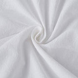 100% Washed Cotton Duvet Cover 3 Piece, Comforter Cover California King Size, Ultra Soft with Zipper Closure, Corner Ties, Simple Bedding Style, Gray White Plaid by SORMAG
