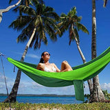 Kootek Camping Hammock Double & Single Portable Hammocks with 2 Tree Straps, Lightweight Nylon Parachute Hammocks for Backpacking, Travel, Beach, Backyard, Patio, Hiking